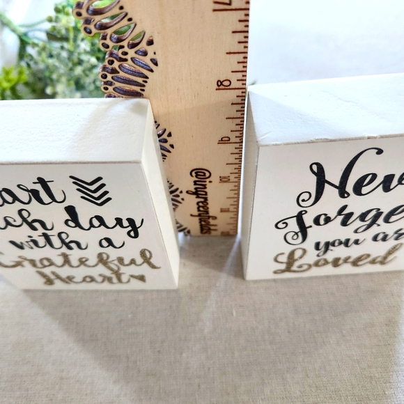 Decor - 2 signs bundle set of word encouragement love & gratitude - Picture 7 of 9